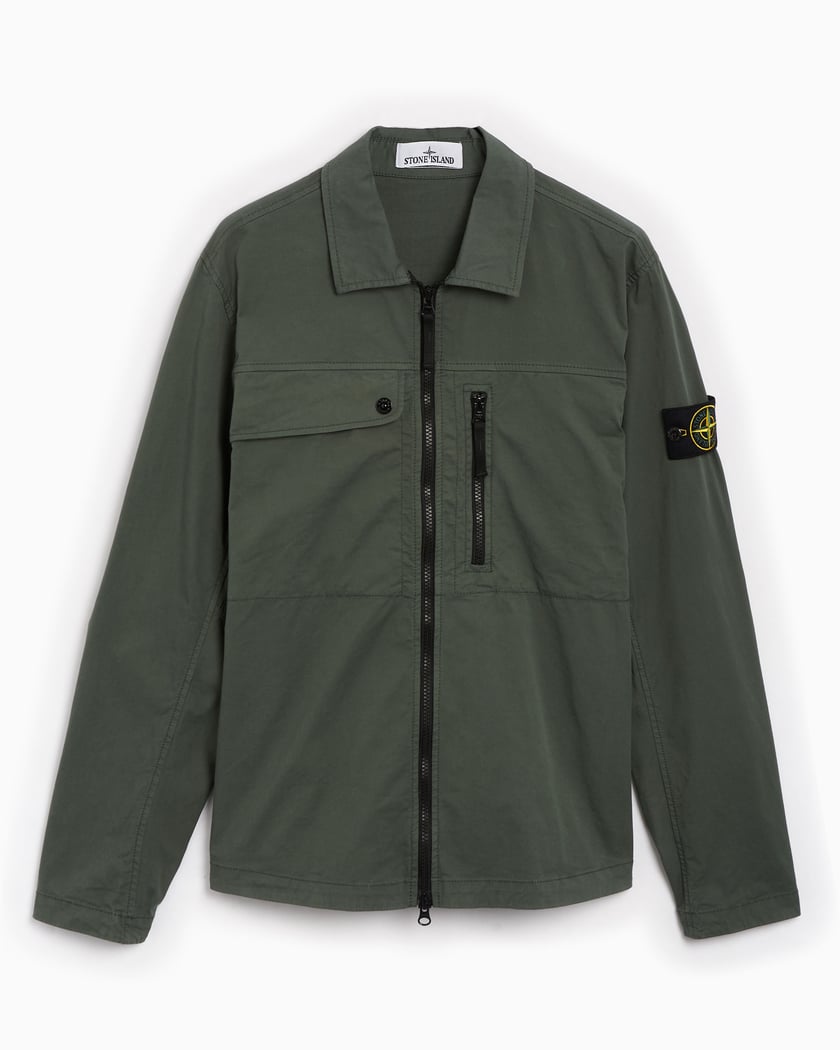 Stone island zip jacket discount