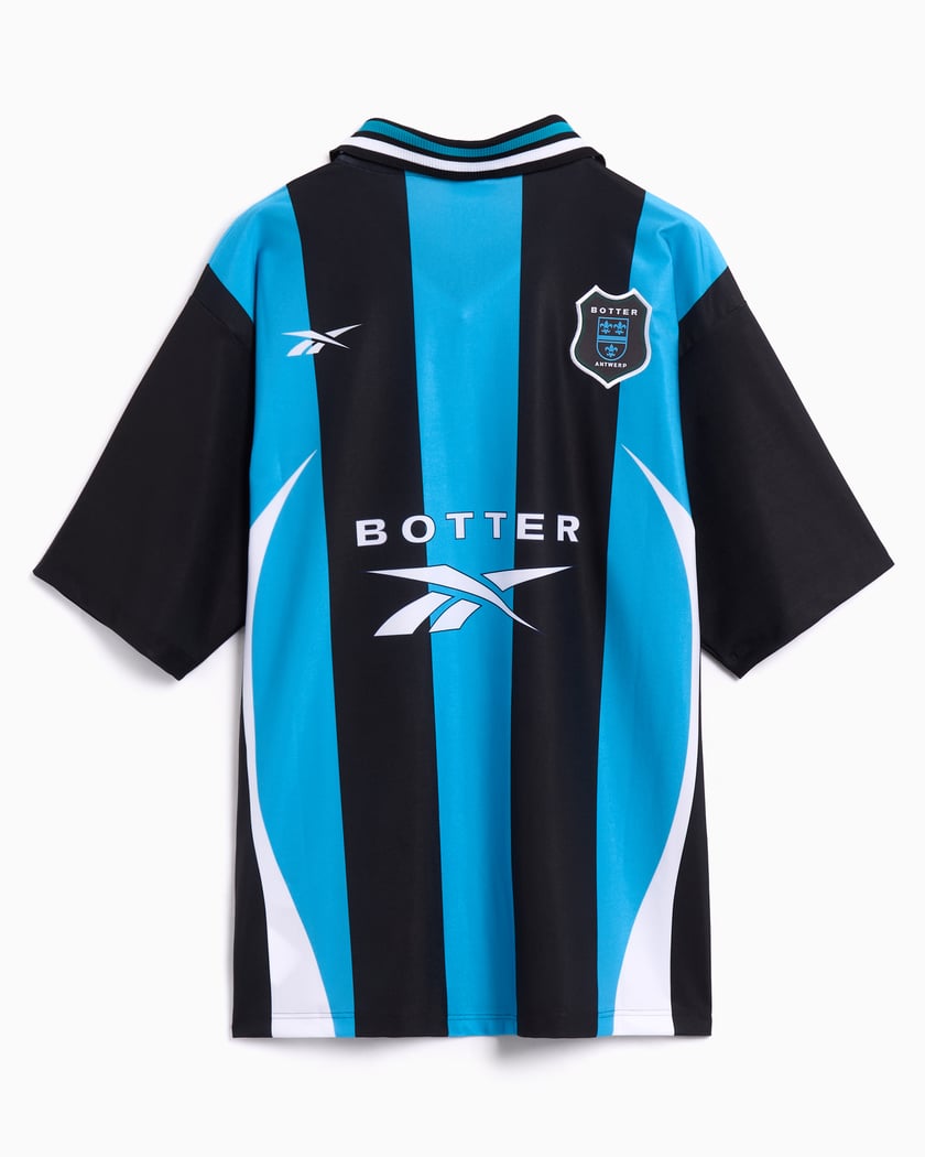 Reebok x Botter Reverse Striped Men's Jersey T-Shirt Blue