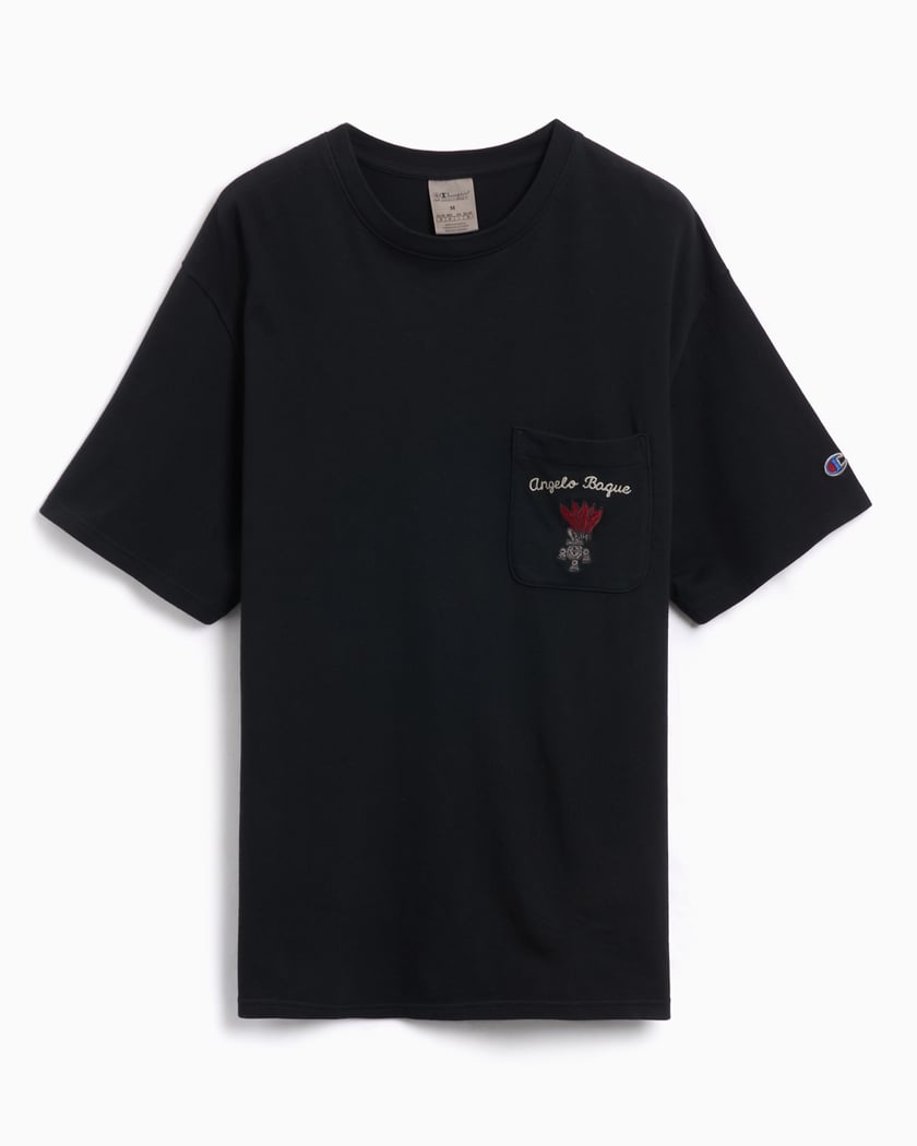 Mens black champion t shirt sales