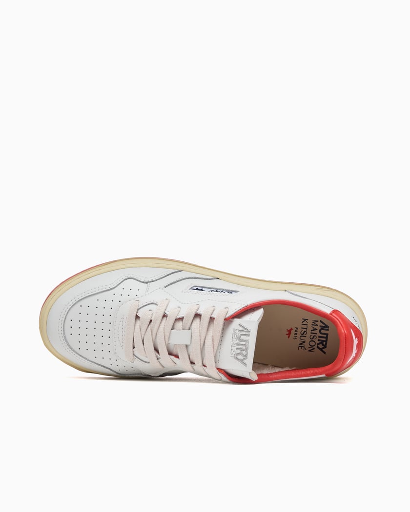 Autry x Maison Kitsuné Women's Medalist Low White AULWMK02