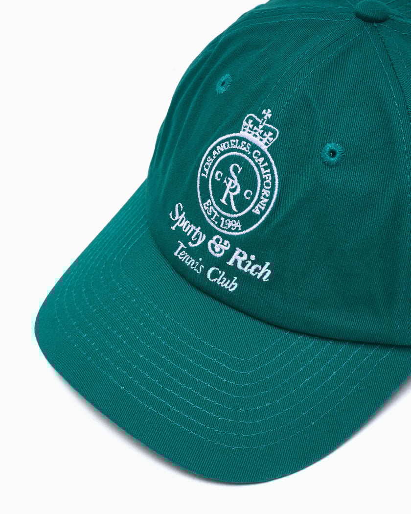 Sporty & Rich Crown Tennis Unisex Cap Green AC040621304GR03