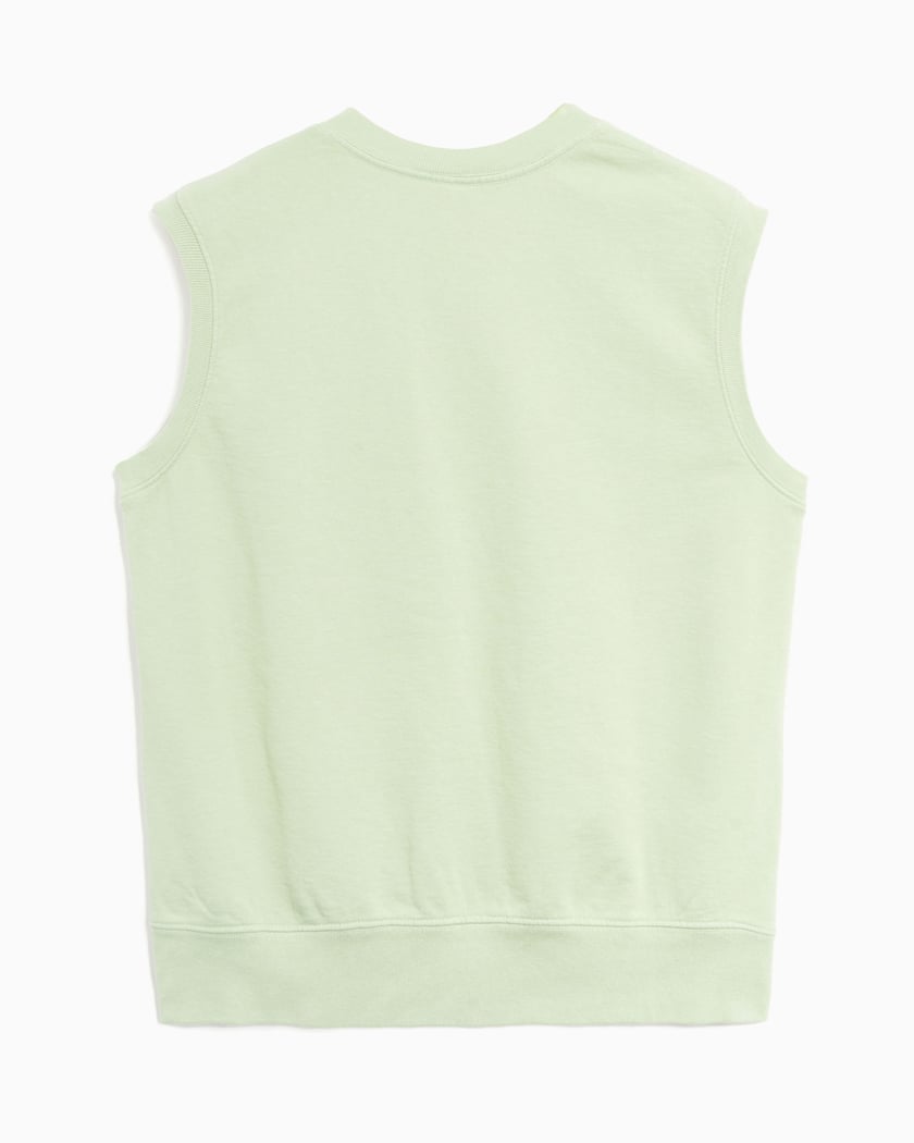 Sporty & Rich Vendome Embroidered Unisex V-Neck Vest Green