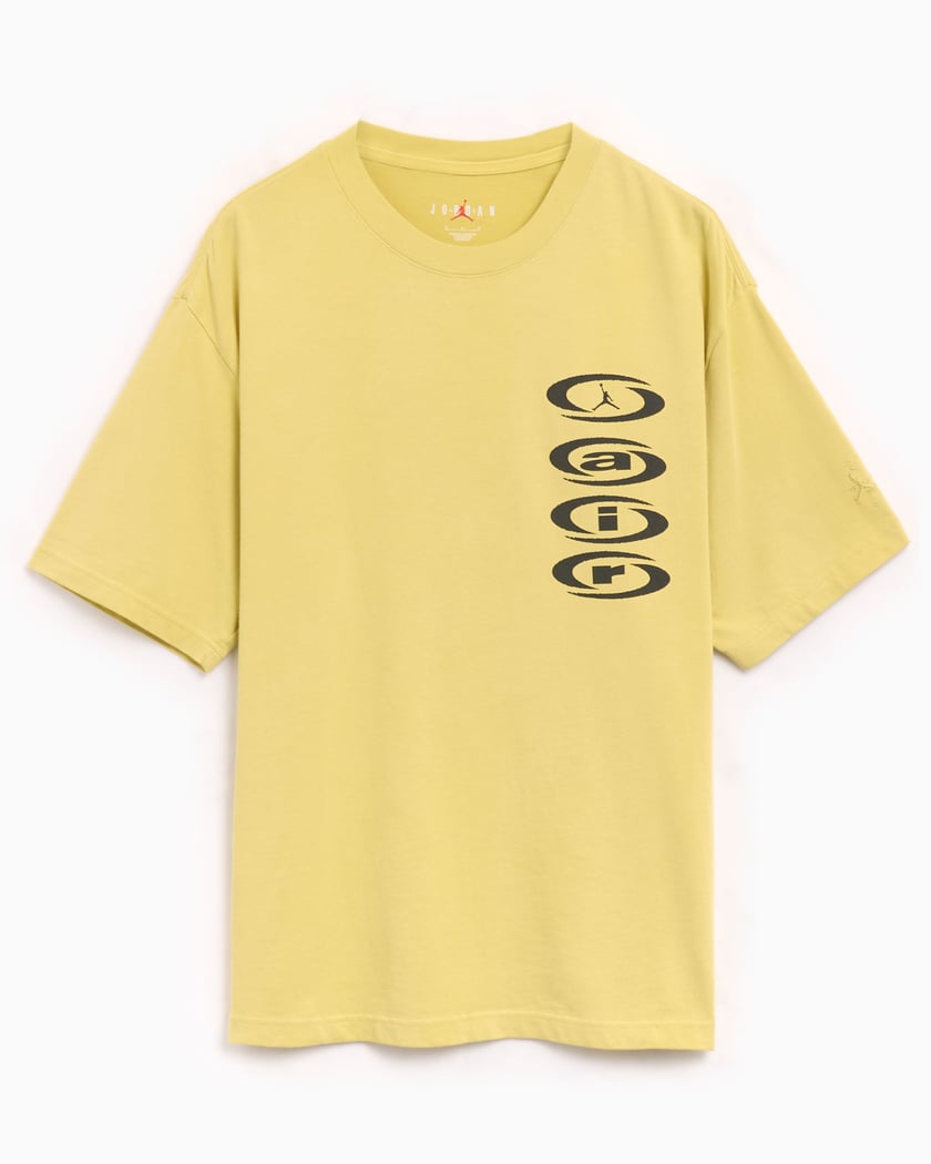 Jordan x Travis Scott Air Men s T Shirt Yellow DZ5514 308 FOOTDISTRICT