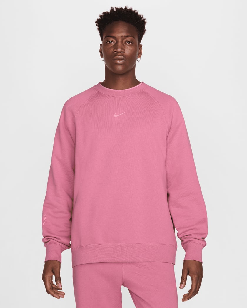 Nike x Drake NOCTA NRG CS Unisex Fleece Sweatshirt Rose FN8160 667 FOOTDISTRICT