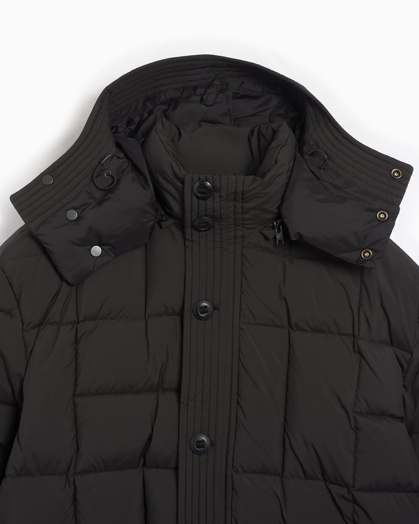 Kenzo Weave Men s Down Jacket Black FE65OU3129NL 99 FOOTDISTRICT