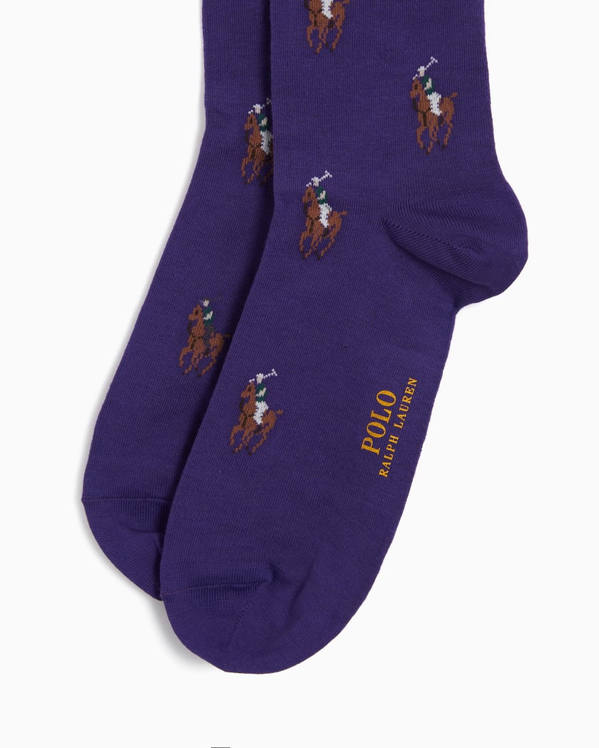 Purple polo socks online