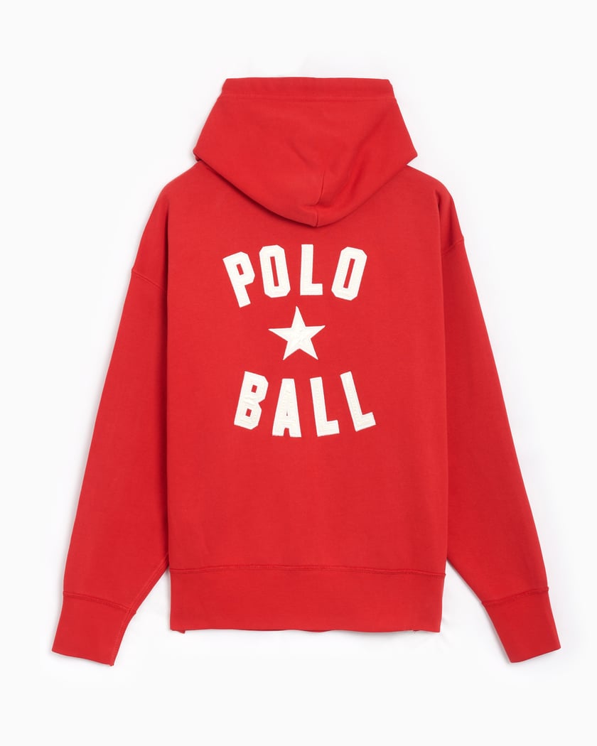 Red polo hoodie men store