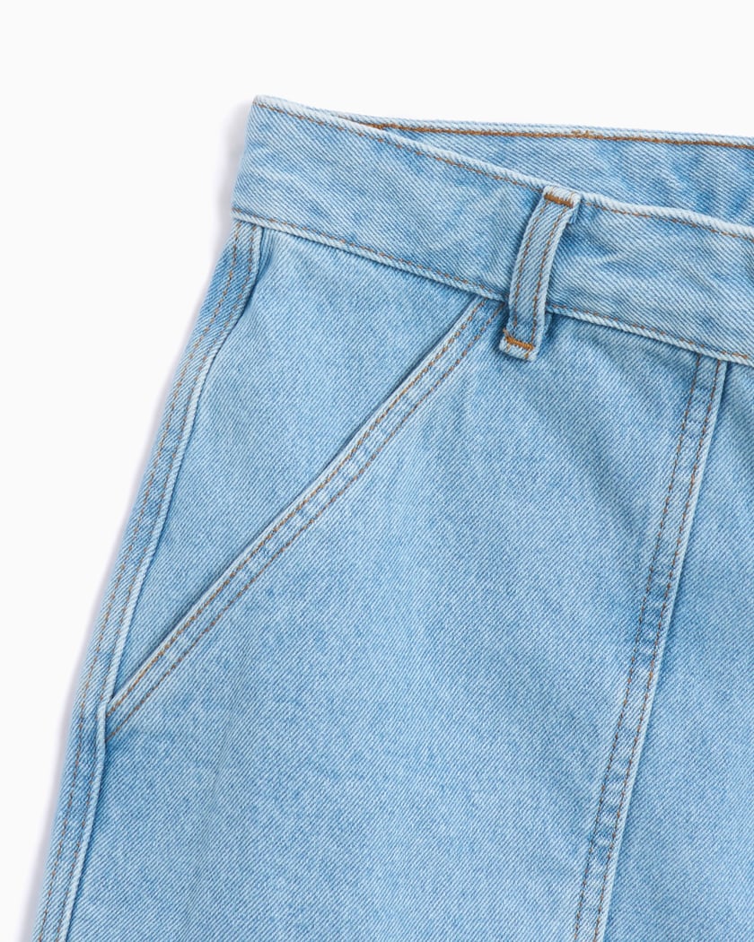 Maison Kitsuné Workwear Men's Denim Shorts Gray