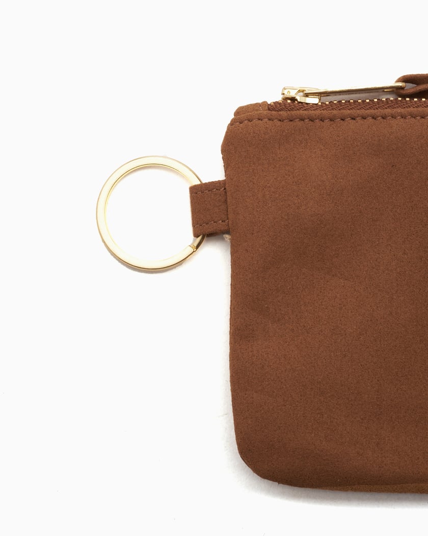 Carhartt WIP Artificial Suede Zip Wallet Brown I033644-HZXX