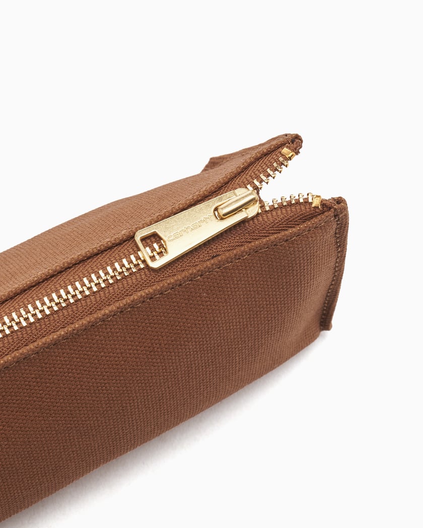 Carhartt WIP Canvas Pencil Case Brown I034140-HZXX | FOOTDISTRICT