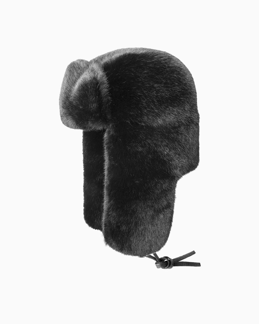 Kangol Unisex Faux Fur Trapper Hat Black K4301ST-BK001