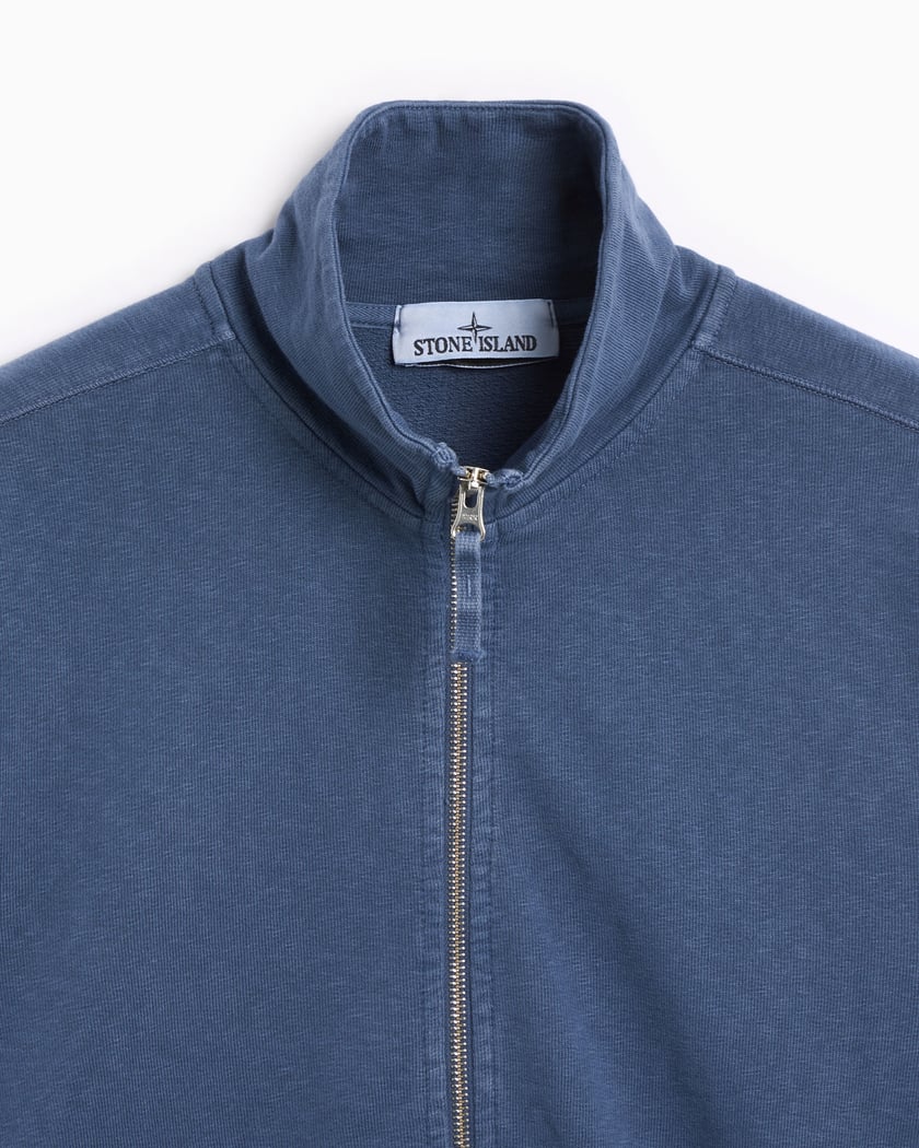 Stone Island Men's Zip Sweatshirt Blue 801565960-V0124