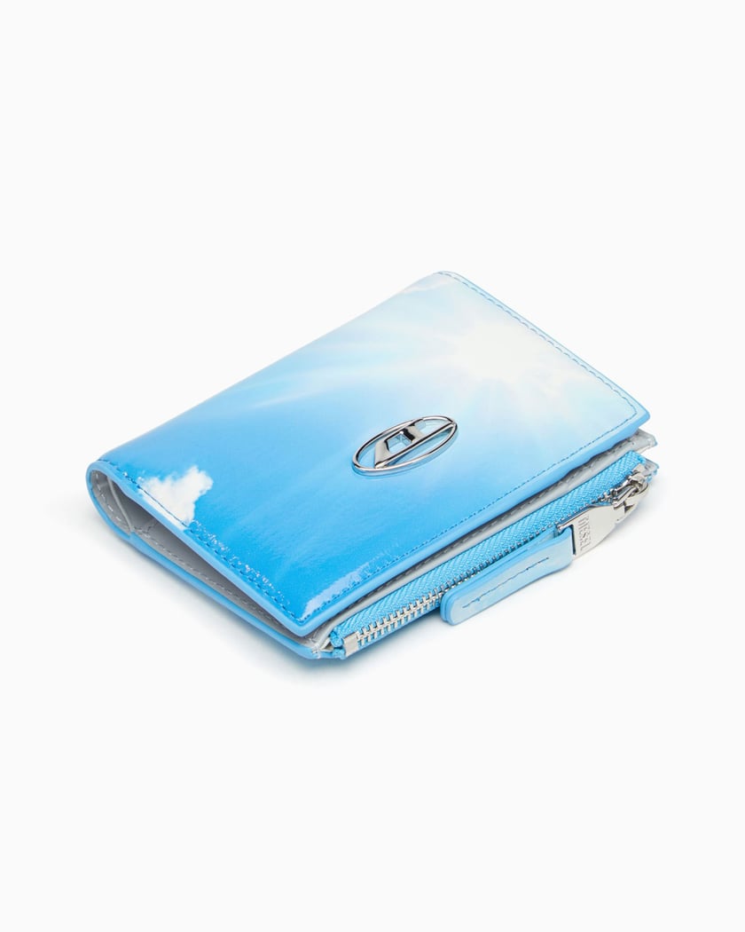 Diesel Play-D Play Bi-Fold Zip II Wallet Blue X10121-P6019