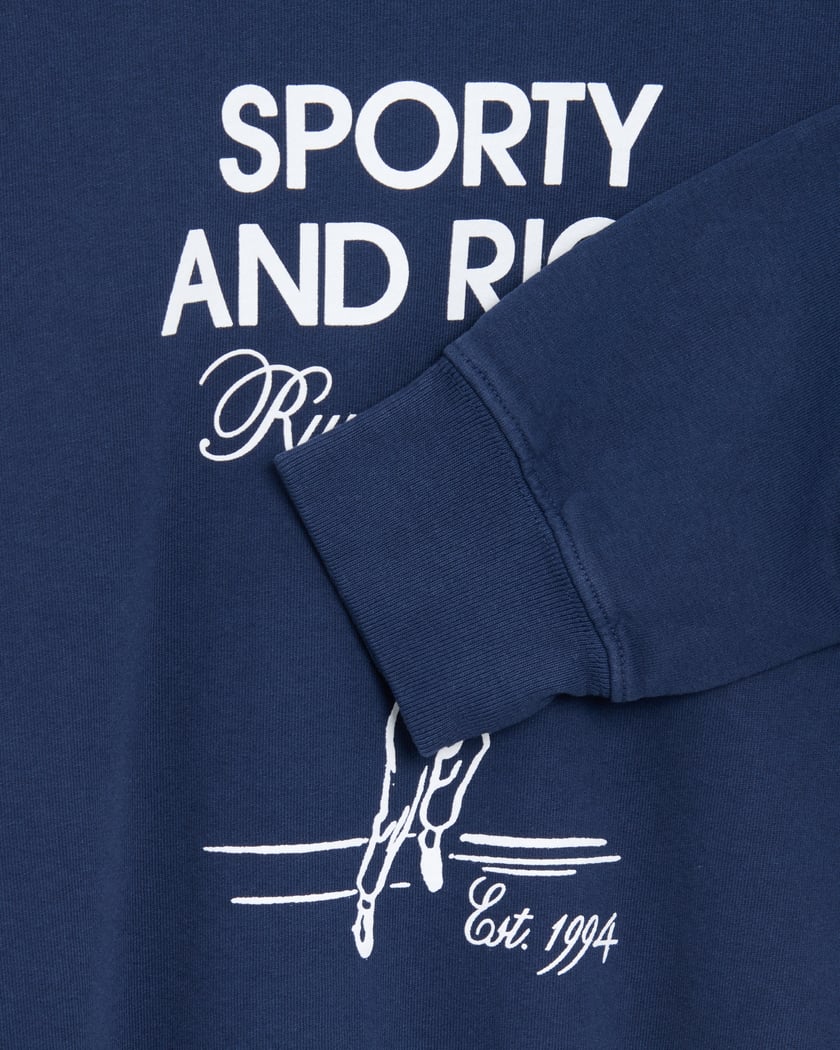 Sporty & Rich Running Unisex Sweatshirt Blue WS067S409RN