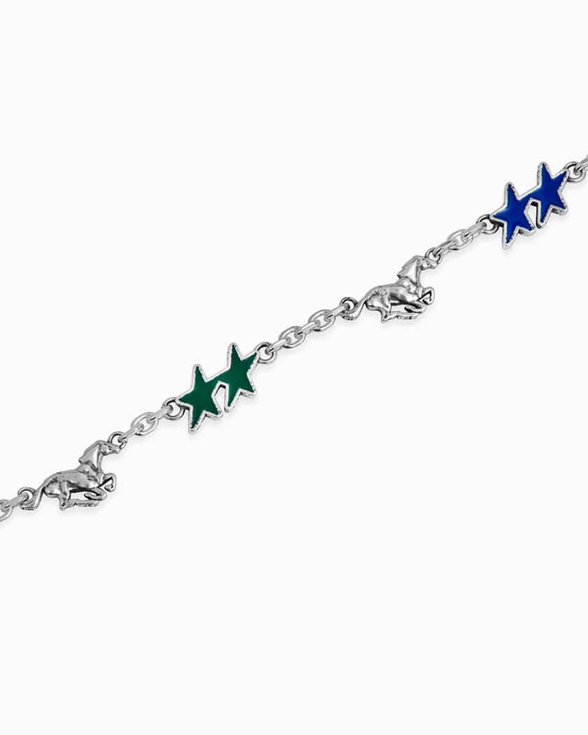 TwoJeys Icon Horse Unisex Bracelet Multi, Silver colored 307726001