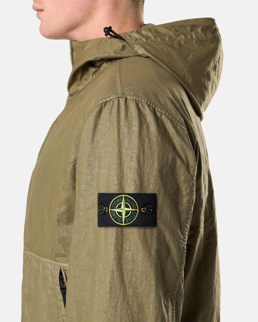 Stone Island Nylon Panama Relaxed Men's Light Jacket Green