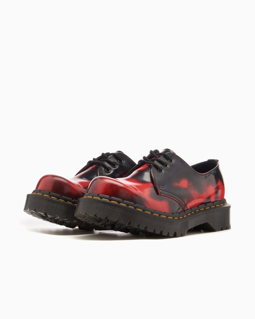 。 1461 Lace and zip Smooth leather shoes in Black | Dr. Martens