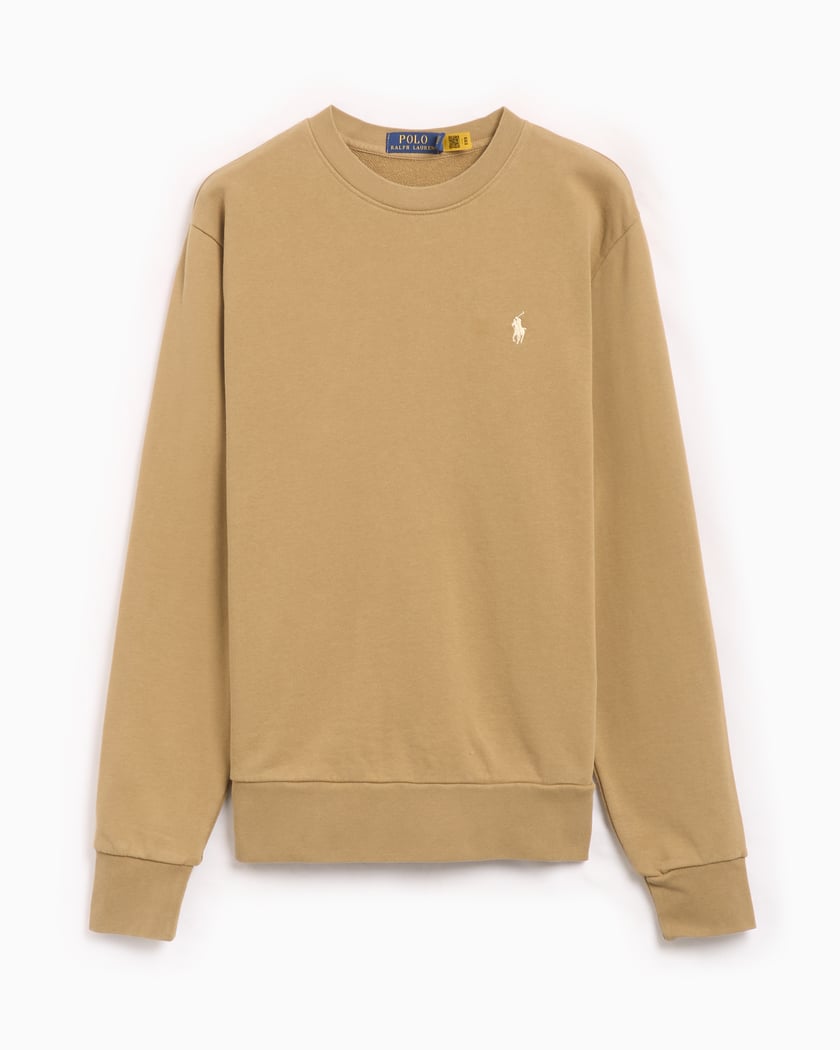 Polo Ralph Lauren Logo Men s Sweatshirt Beige 710916689018 FOOTDISTRICT