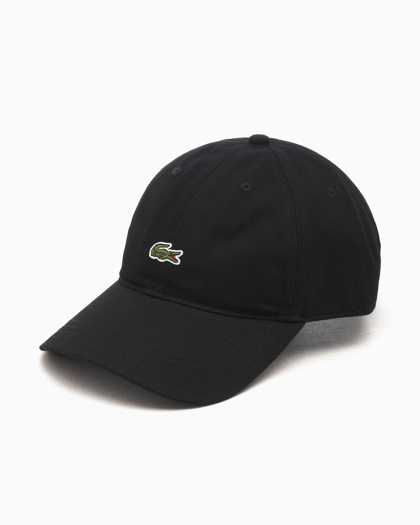 ラコステ LACOSTE コットンツイルLロゴキャップ （ブラック