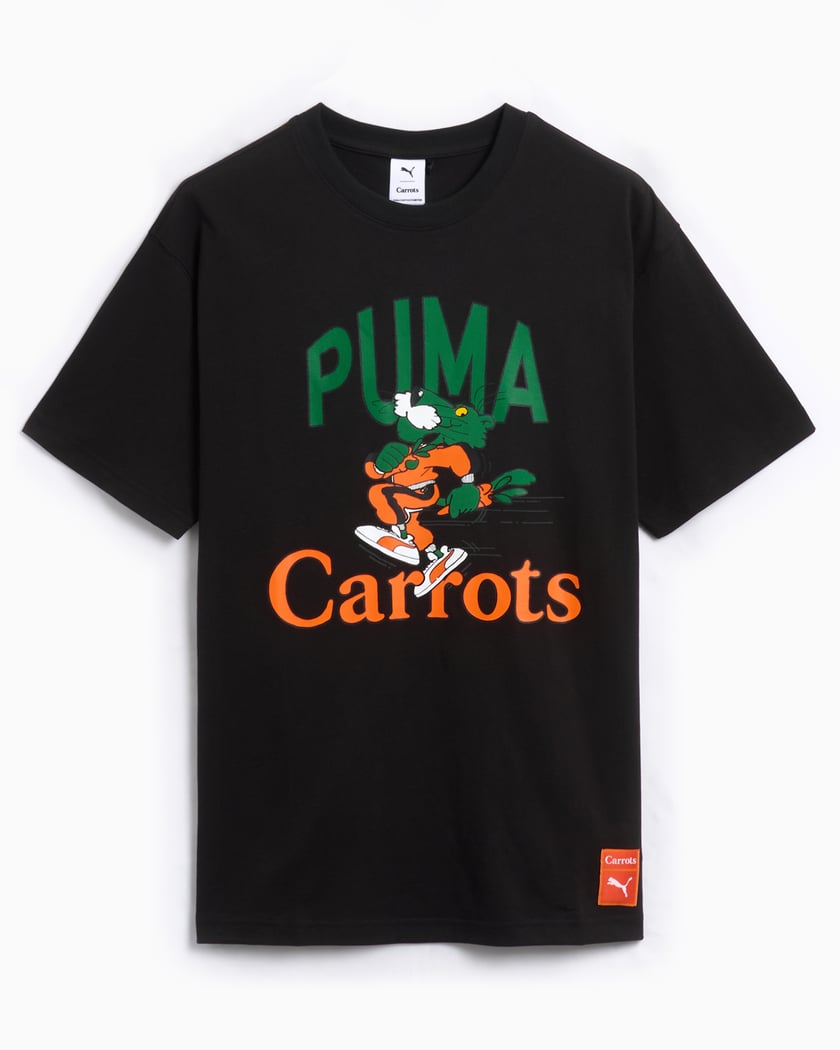 Puma x Carrots Men s Graphic T Shirt Black 627443 01 FOOTDISTRICT