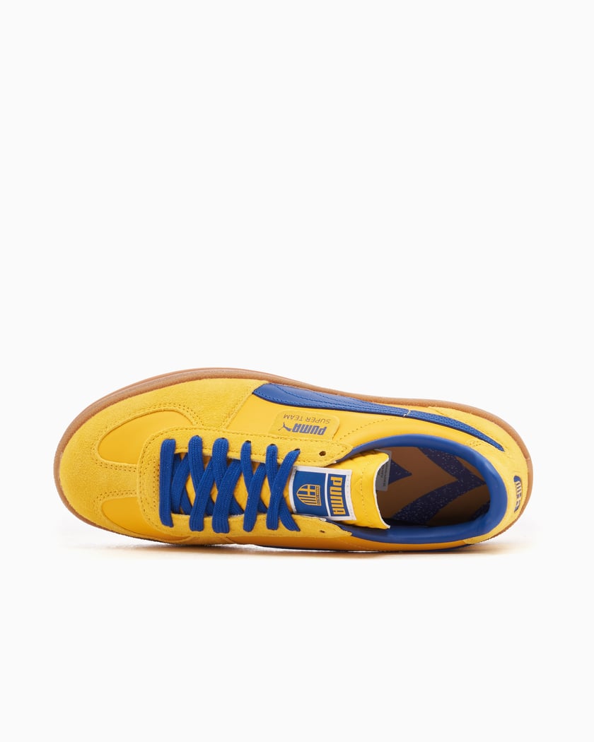 Blue and yellow puma shoes online