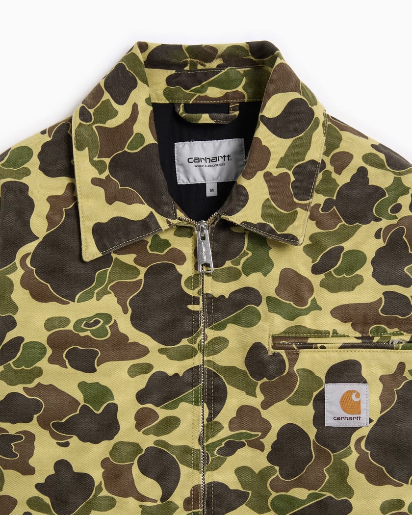 Carhartt WIP Duck Detroit Camo Men's Work Jacket Green