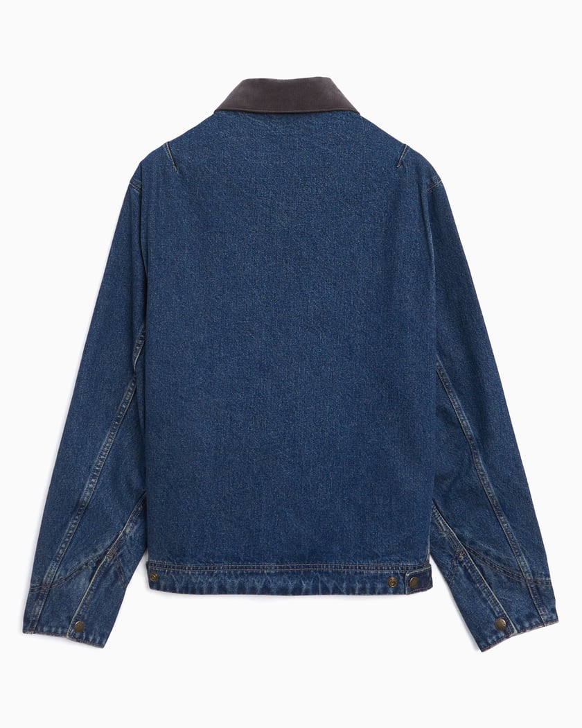 thisisneverthat® Men's Denim Work Jacket Blue TN243DOWLS02 thisisneverthat® Men's Denim Work Jacket Blue TN243DOWLS02