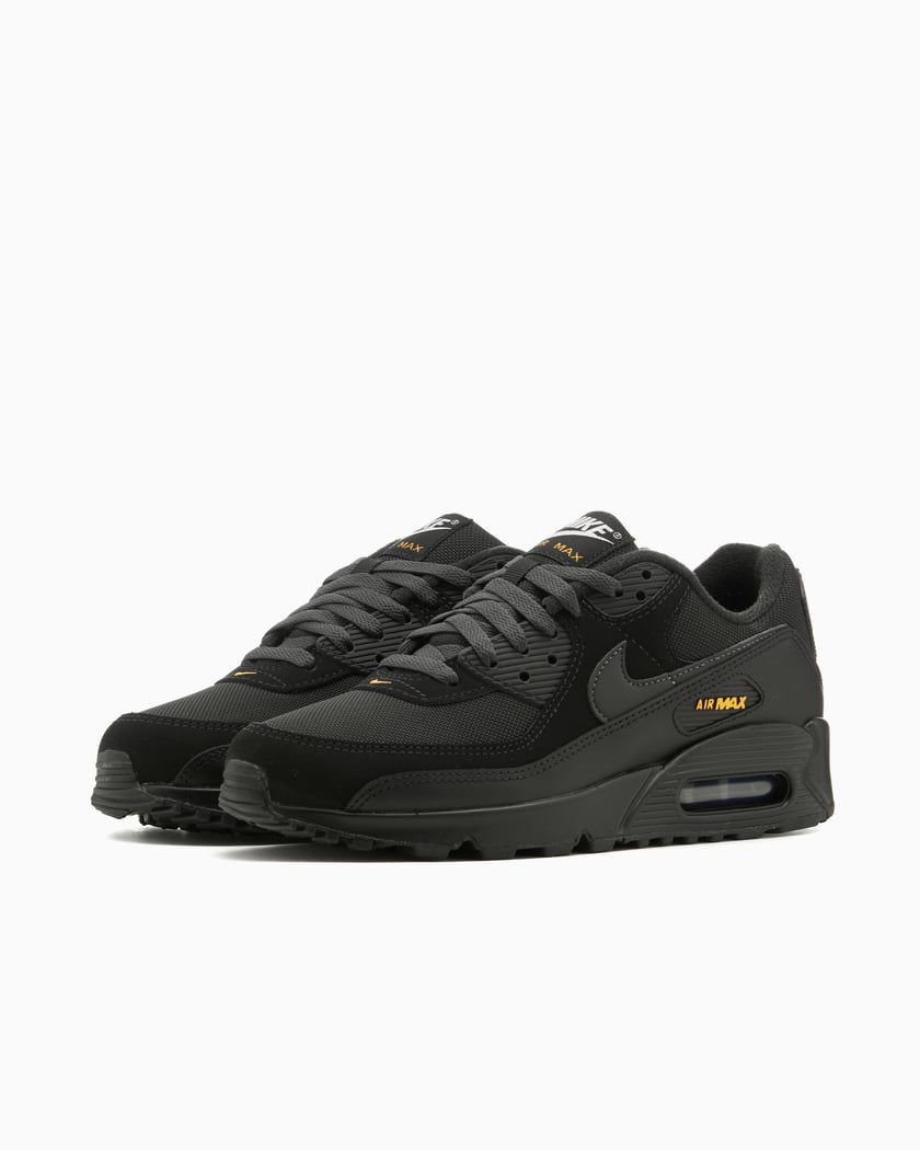 Nike air max 90 essential black grey woven hot sale