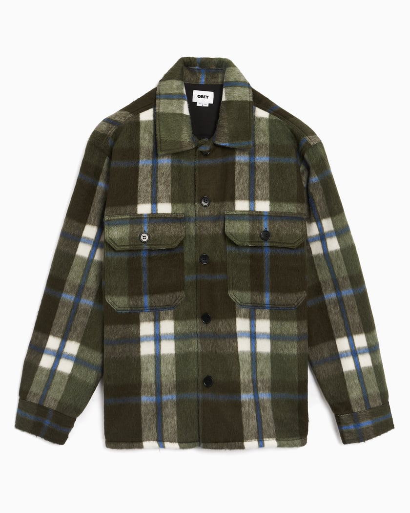 OBEY Clothing Stanton Men s Shirt Jacket Green 121160062 RSI FOOTDISTRICT