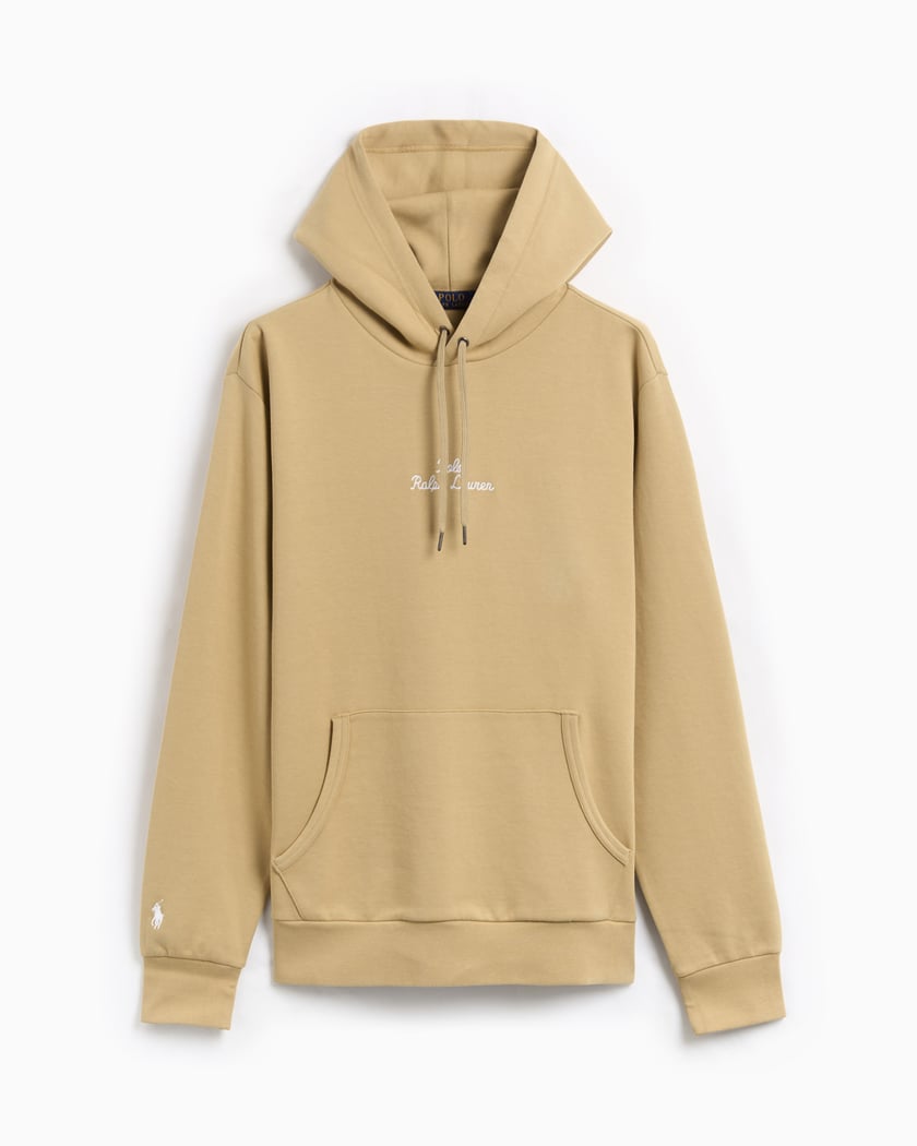 Polo Ralph Lauren Men s Double Knit Hoodie Beige 710936586017 FOOTDISTRICT