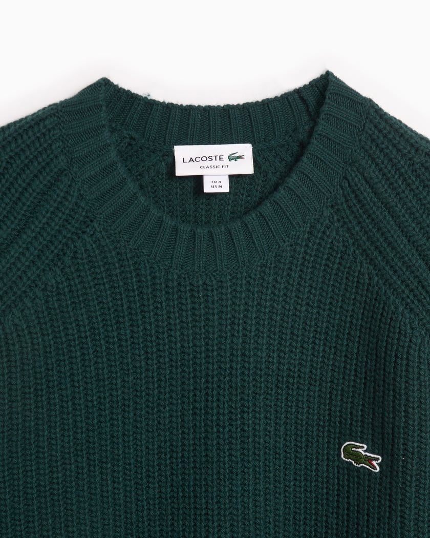 Lacoste Men s Wool Sweater Green AH3142 00 YZP FOOTDISTRICT