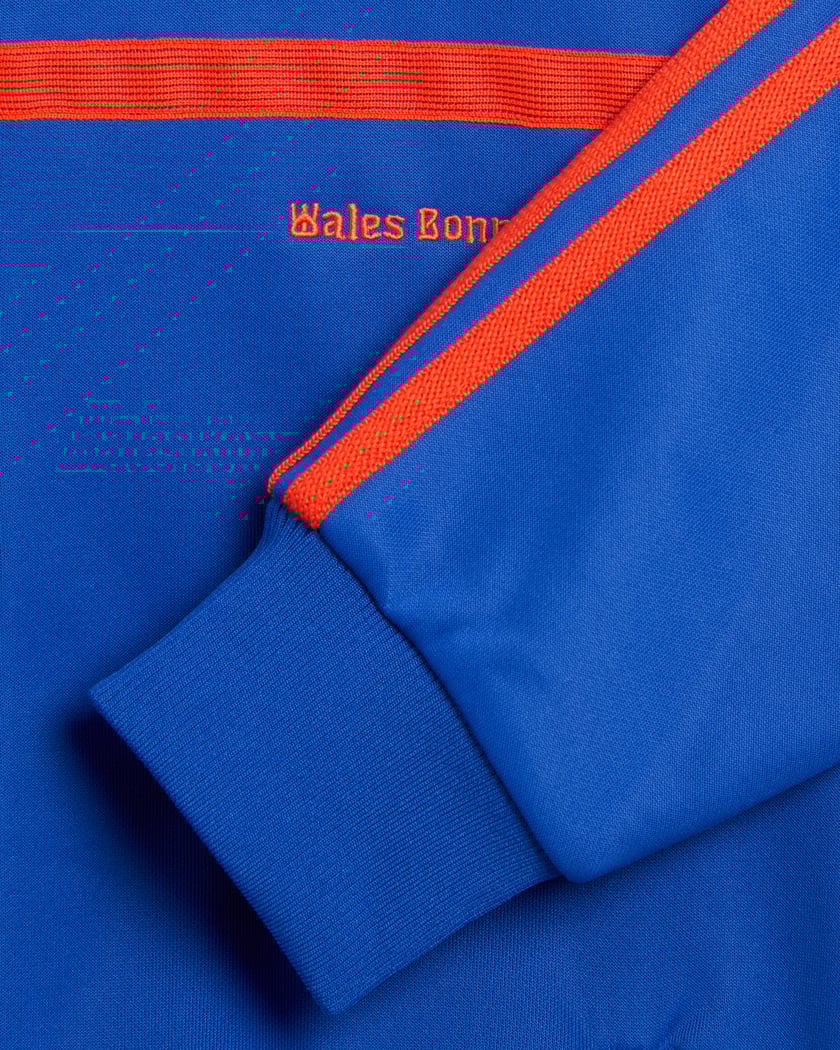 adidas Originals x Wales Bonner Men's Jersey Jacket Blue adidas Originals x Wales Bonner Men's Jersey Jacket Blue