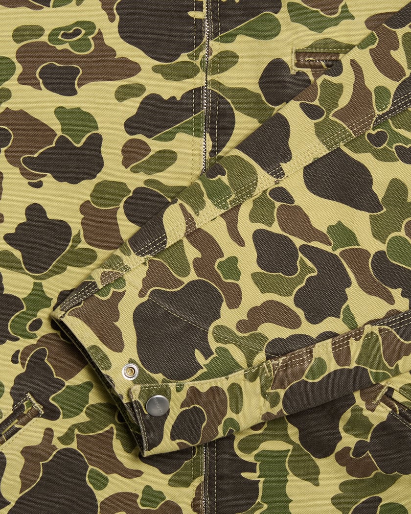 Carhartt WIP Duck Detroit Camo Men's Work Jacket Green