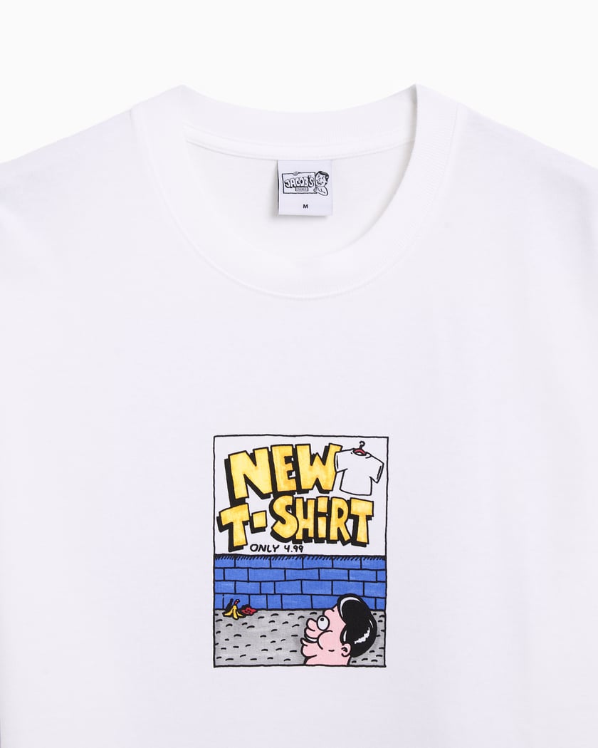 Tシャツ・カットソー DARKPARK Men T Shirts MJE09JSW09 White White organic cotton T-shirt with Marni patch | Marni