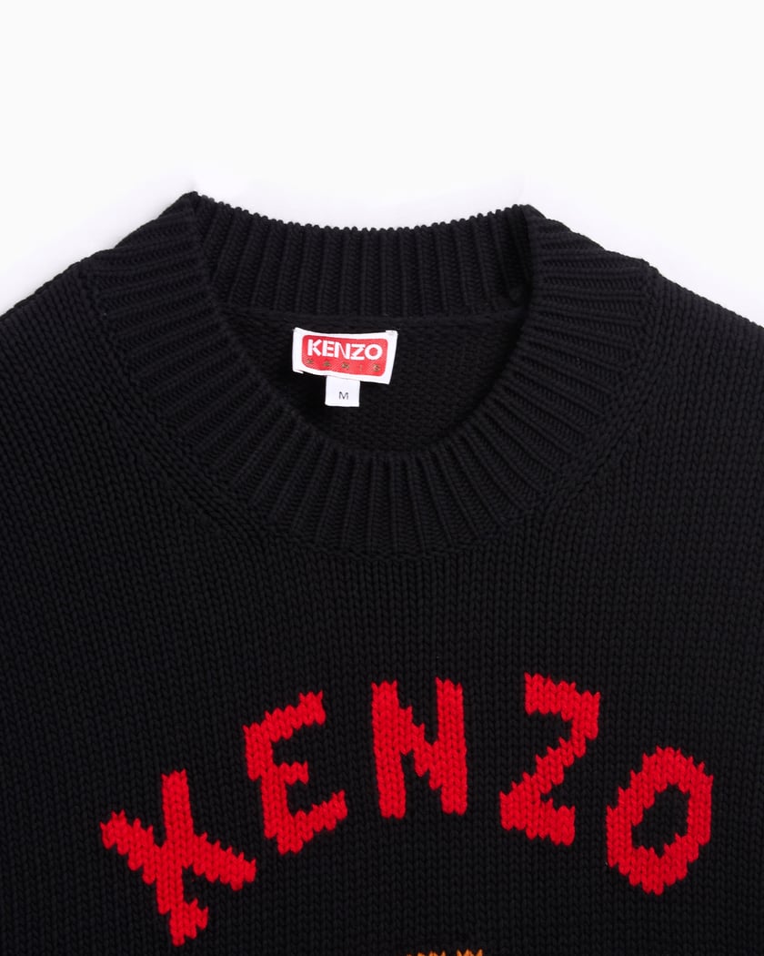 Kenzo Lucky Tiger Men s Sweater Black FE58PU0143LD 99J FOOTDISTRICT