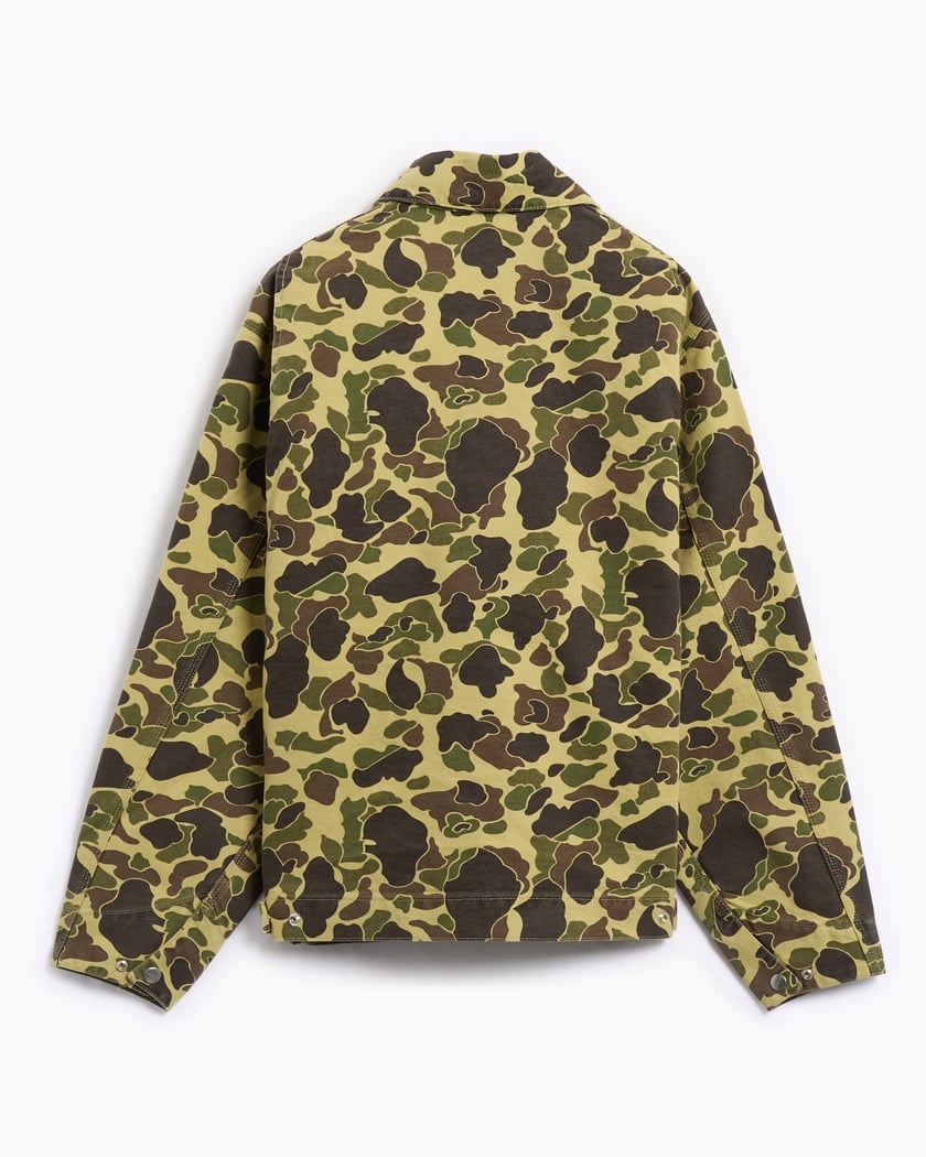ジャケット・アウター Carhartt WIP DUCK DETROIT JACKET Camo Carhartt WIP Duck Detroit Jacket, Camo Duck, Green
