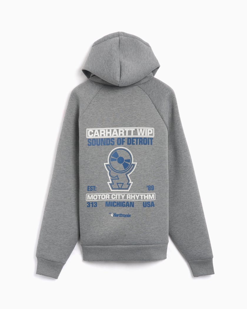Carhartt WIP Harttronix Men's Car-Lux Zip Hoodie Gray I034454-2O6XX |  FOOTDISTRICT