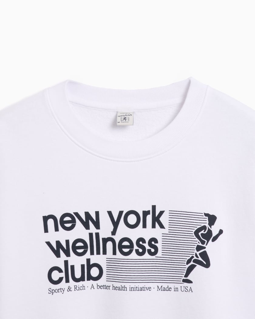 今週のおすすめ製品 Sporty & Rich USA Wellness Club Unisex Sweatshirt White トップス
