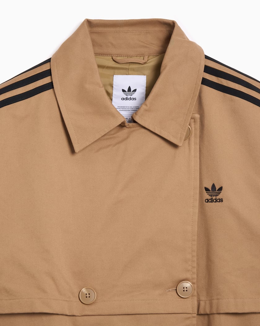 adidas Originals Trench Twill Relaxed Women's Light Jacket Brown