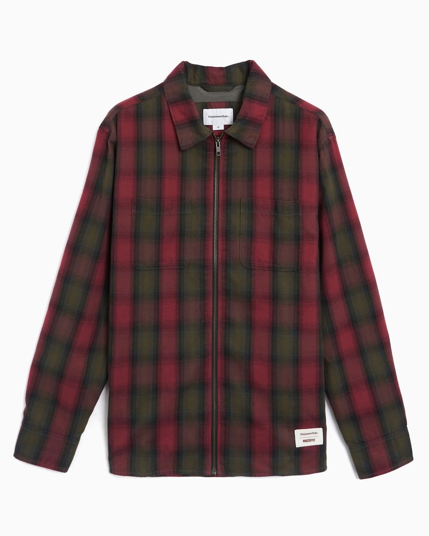 thisisneverthat® Shaggy Check Gore-Tex® Men's Shirt Red