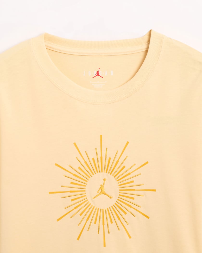 White and gold jordan t discount shirt