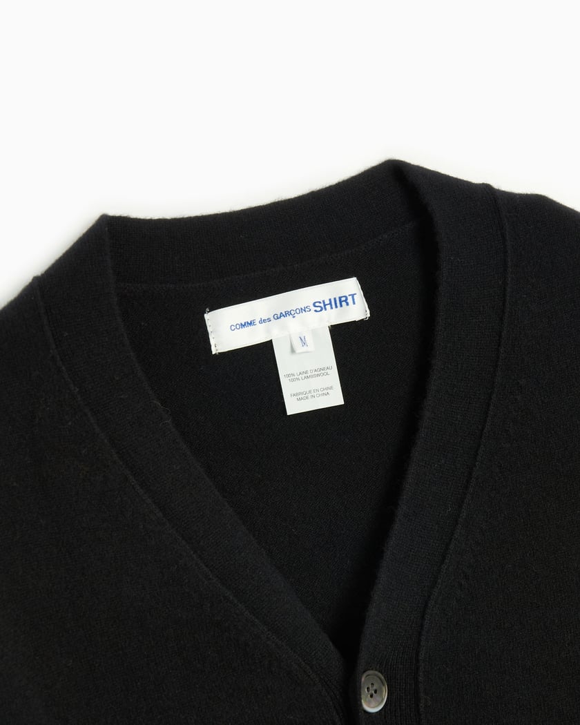 Comme Des Garçons Shirt Men's Cardigan Black FZ-N109-PER-1