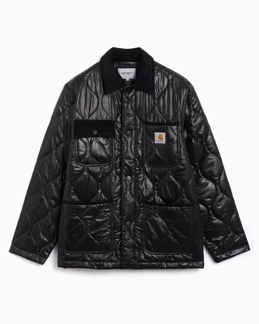 Carhartt WIP Oscar Chore Relaxed Unisex Quilted Jacket Black