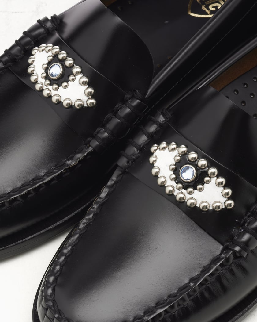 ローファー・オックスフォード SEBAGO LOAFER (78118YW A0A) SEBAGO Black leather Classic Dan Eye loafers (78118YW A0A