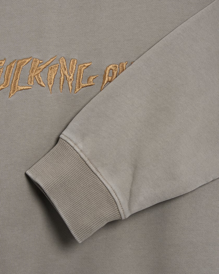 Fucking Awesome Distressed Stamp Men's Sweatshirt Brown