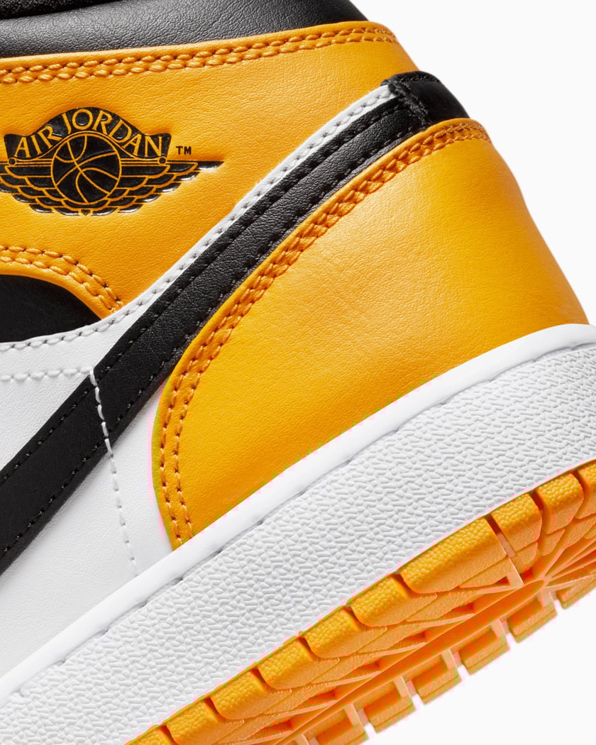 Jordan mid yellow toe cheap