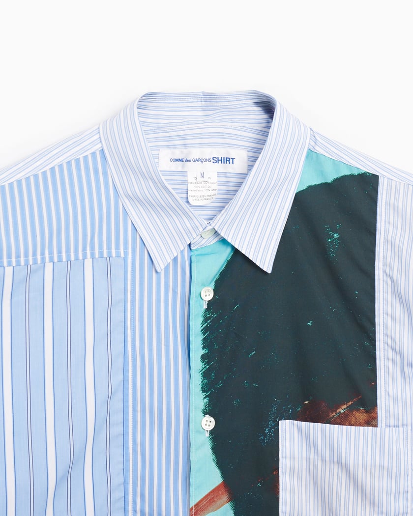 Comme Des Garçons Men's Shirt Blue FM-B017-S24-1 | FOOTDISTRICT