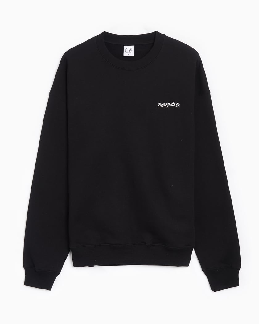 Polar Skate Co. Surf Logo Men s Sweatshirt Nero PSC F24 39 FOOTDISTRICT