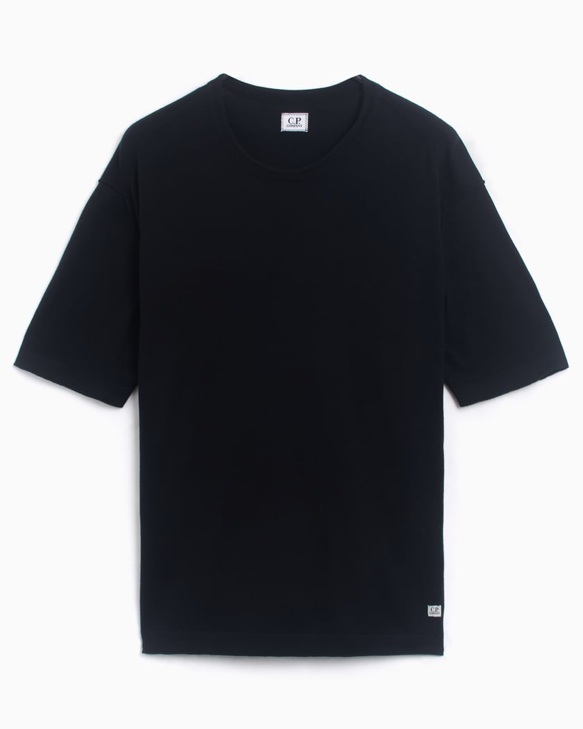 CP Company Logo Men's T-Shirt Black 16CMTS148A006203W-999 | FOOTDISTRICT