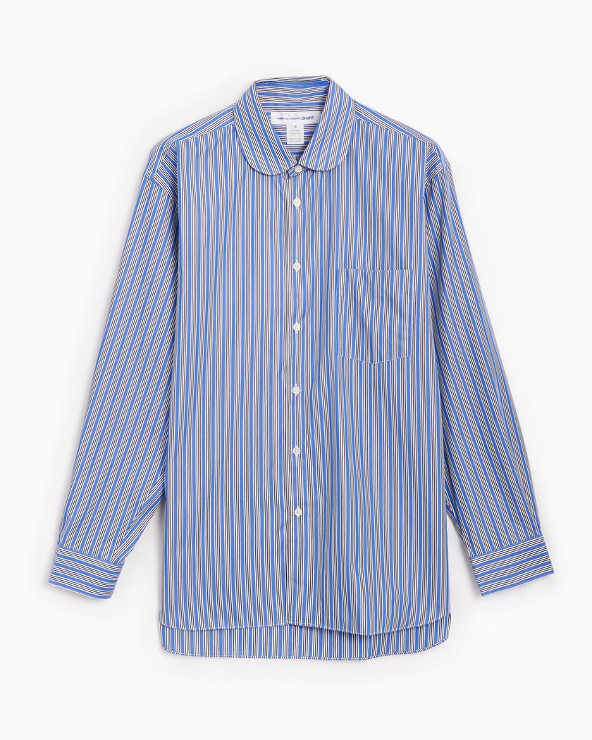 Comme Des Garçons Shirt Men's Shirt Blue FZ-B219-PER-2